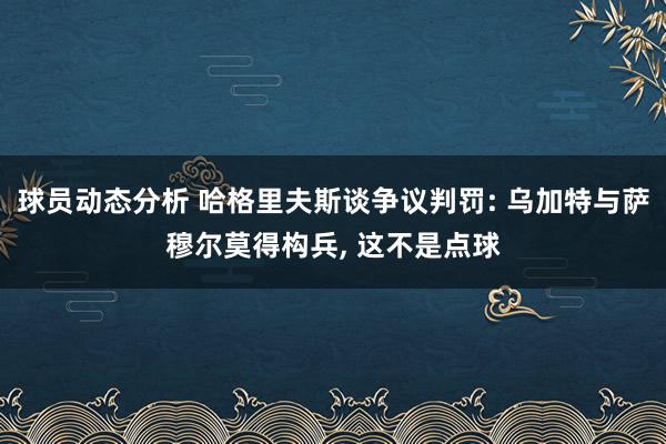 球员动态分析 哈格里夫斯谈争议判罚: 乌加特与萨穆尔莫得构兵, 这不是点球