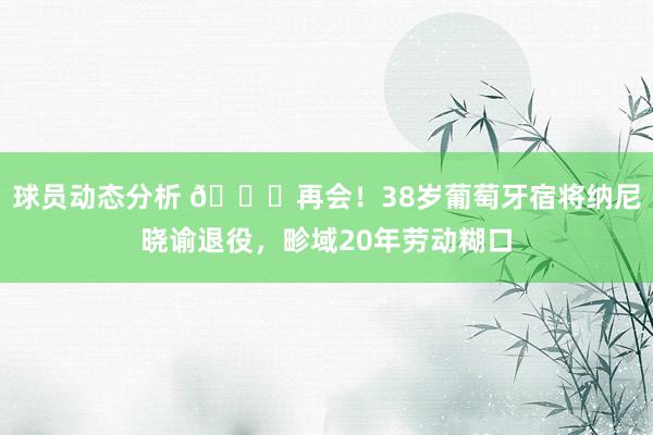 球员动态分析 👋再会！38岁葡萄牙宿将纳尼晓谕退役，畛域20年劳动糊口