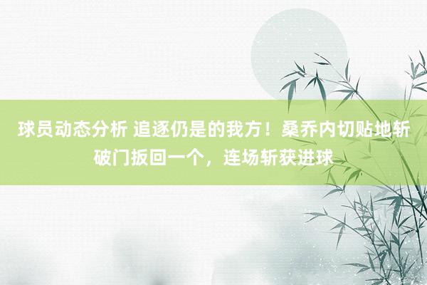 球员动态分析 追逐仍是的我方！桑乔内切贴地斩破门扳回一个，连场斩获进球