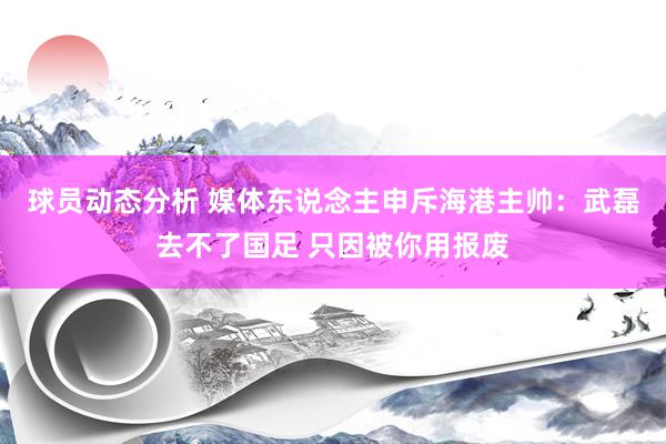 球员动态分析 媒体东说念主申斥海港主帅：武磊去不了国足 只因被你用报废